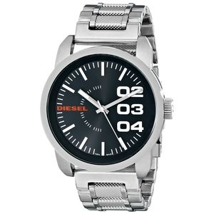 Diesel Men's Black Dial Stainless Steel Watch
